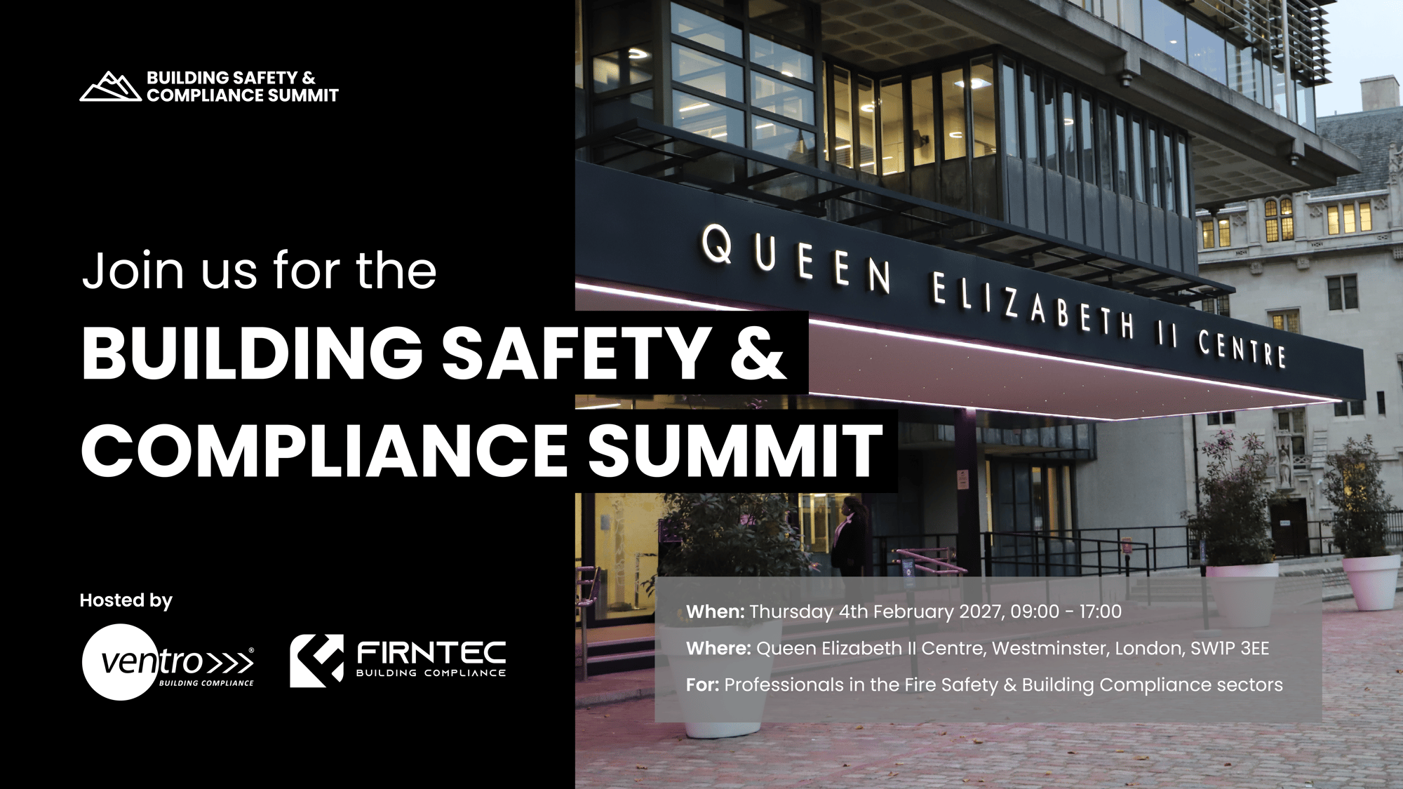 Ventro Group - Event - Building Safety & Compliance Summit - Feb 2027 Ventro Group - Event - Building Safety & Compliance Summit - Feb 2027